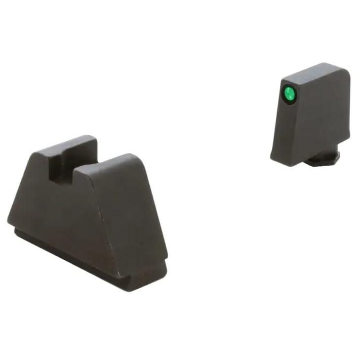 Ameriglo Suppressor Height Sights Ameriglo Ameriglo 4XL Tritium Night Sight Set for Glock Green Front Black