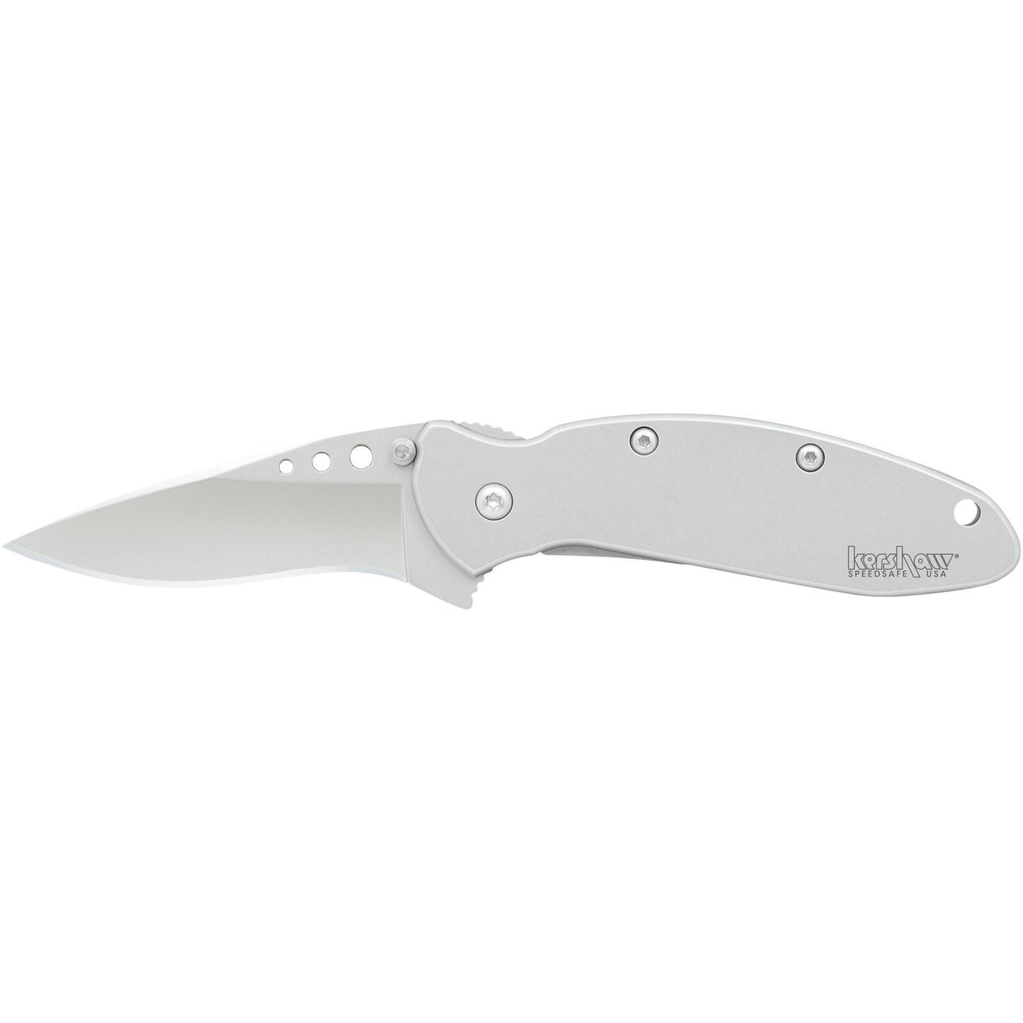 Kershaw Knives Knives & Edged Tools|Knives Kershaw Knives Kershaw Ken Onion Scallion Folding Knife 2-2/5" Drop Point Blade Silver