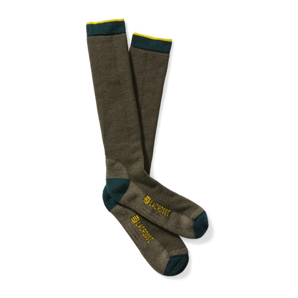 Lacrosse Footwear Socks|Socks Lacrosse Footwear LaCrosse Men's Merino Midweight Sock Over the Calf OD Green XL