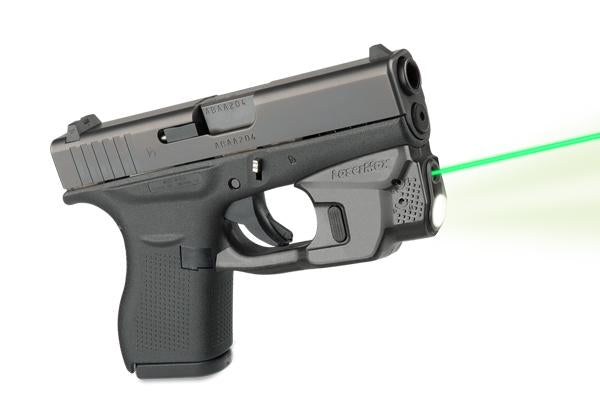 Laser Max Optics|Laser Sights Laser Max LaserMax CenterFire Light & Laser With GripSense for Glock 42/43 - Green
