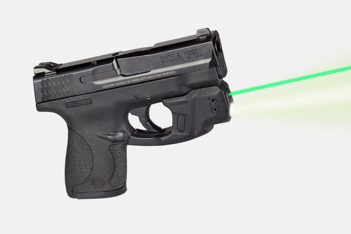 Laser Max Laser Sights Laser Max LaserMax Centerfire Laser With GripSense - Green S&W Shield 9mm 40 cal
