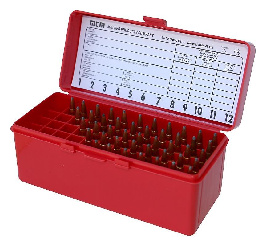 MTM Ammo Boxes MTM Gun-Gard R-60 Series Rifle Ammo Box Red