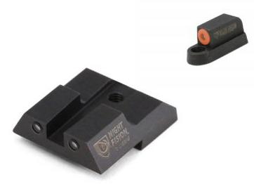 Night Fision LLC Night Sights Night Fision LLC Perfect Dot NS Set With Orange Front + Square Blk Rear for CZ-USA P-07 & P-09