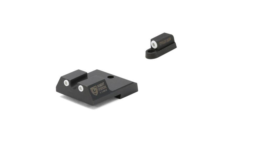 Night Fision LLC Optics|Night Sights Night Fision LLC Perfect Dot NS Set With White Front + U White Rear for CZ-USA P-07 & P-09