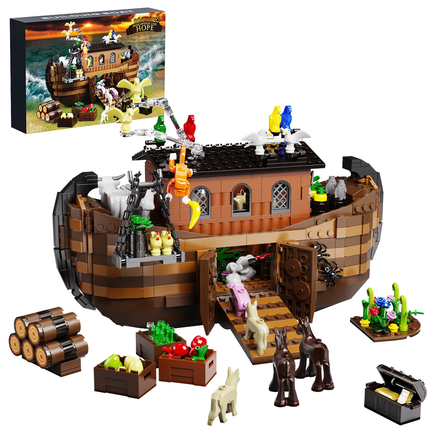 Construction Ship Series Assembling Toys Building Block Set Ornaments