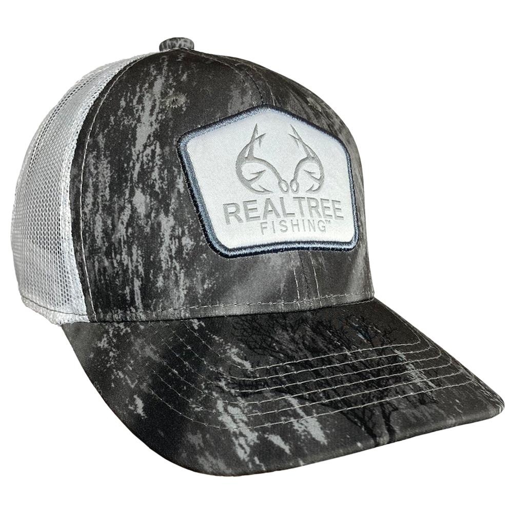 Outdoor Cap Company Caps Hats & Beanies|Hats Outdoor Cap Company Outdoor Cap Realtree Fishing Grey/White Mesh Back With Woven Realtree label
