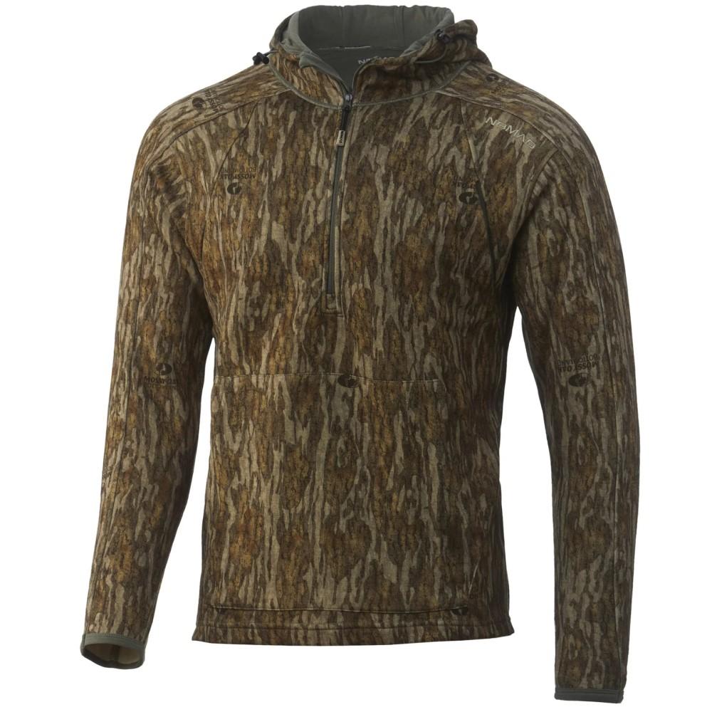Nomad Long Sleeve Shirts Nomad Nomad Durawool Camo Pullover Mossy Oak Bottomland M