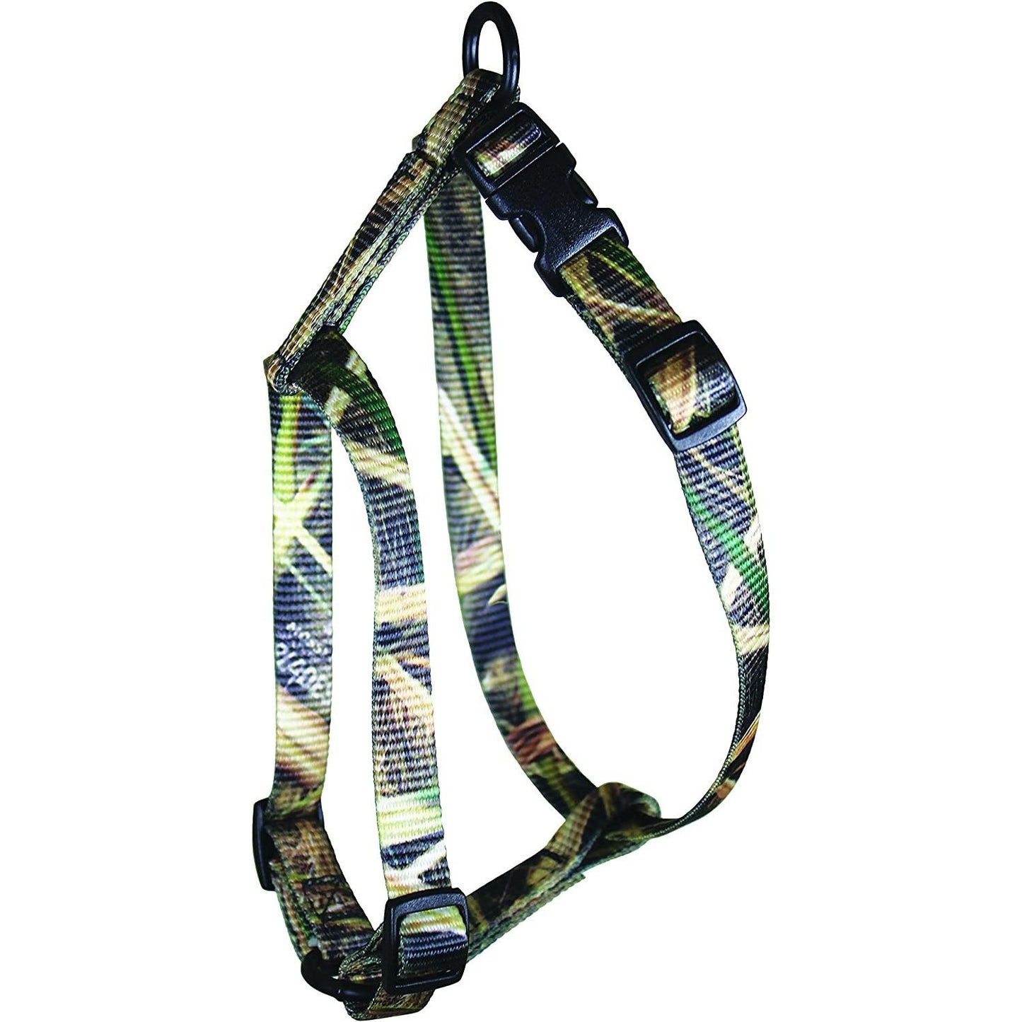 Omnipet Collars & Leashes|Collars Leashes & Harnesses|Hunting Leather Brothers DBA Omnipet Omnipet Kwik Klip Adjustable Nylon Pet Harness 3/4" 1 Ply Mossy Oak Duck Blind