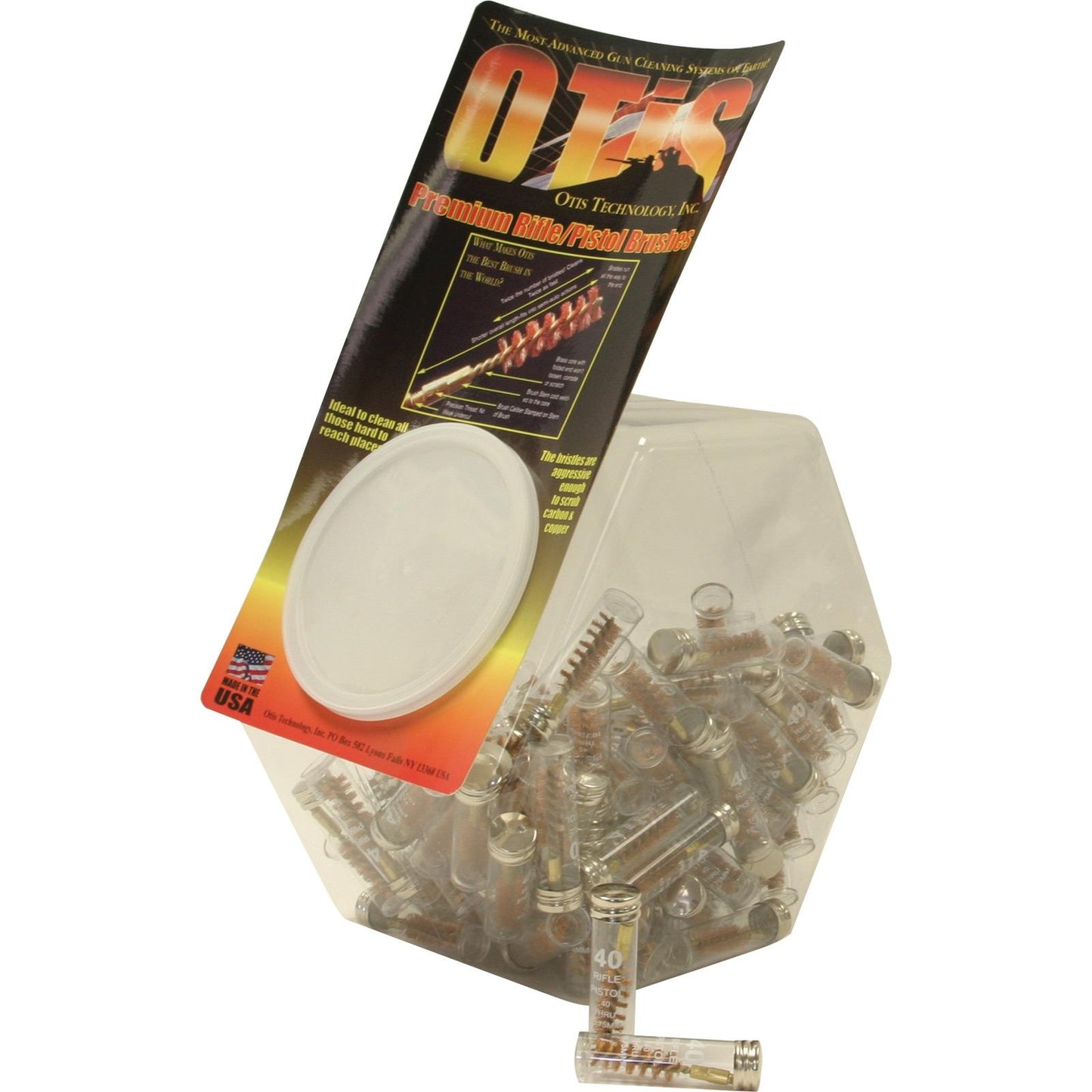 Otis Products Shooting|Shooting Otis Products Otis Pop Canister of Rifle/Pistol Brushes 40 cal - 100 ct