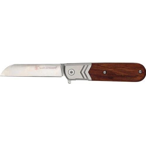 Battenfeld Knives Knives & Edged Tools|Knives Battenfeld Knives Smith & Wesson Executive Spring Assist Barlow Knife 2 3/4" Blade Wood Handle