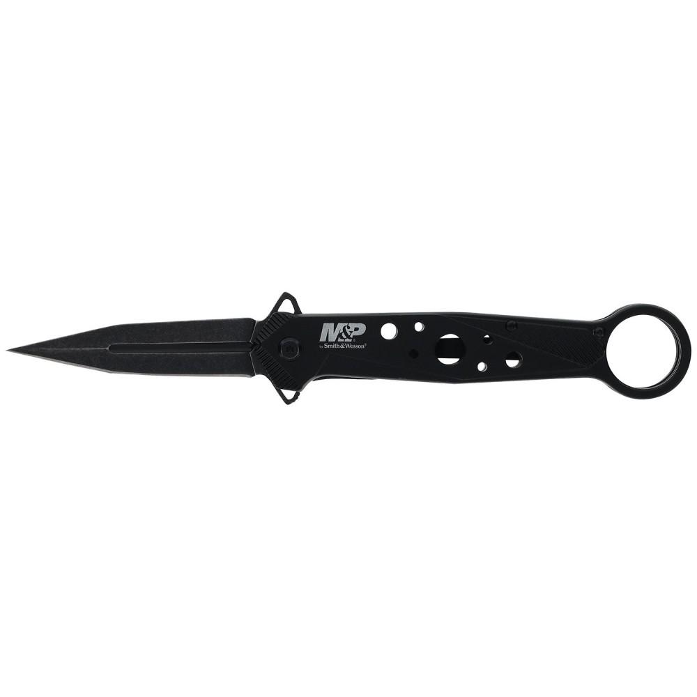 Battenfeld Knives Knives Battenfeld Knives Smith & Wesson M&P Folding Knife Dagger Blade Black