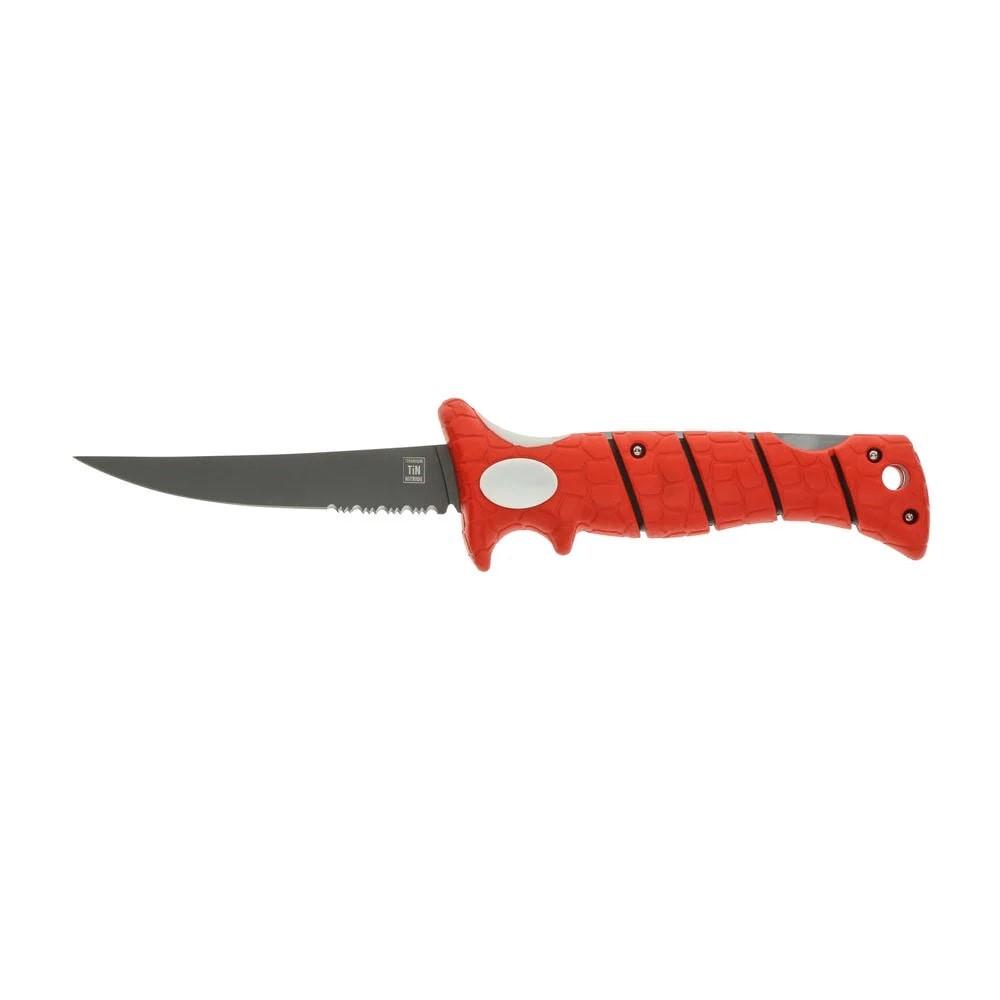Battenfeld Knives Knives & Edged Tools|Knives Battenfeld Knives Bubba Blade 5" Lucky Lew Folding Fillet Knife 5" Blade Red