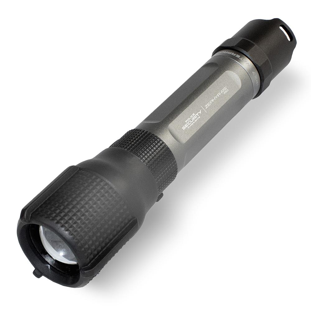 Police Security Flashlights Flashlights|Flashlights & Accessories LB Marketing Inc DBA Police Security Flashlights Police Security Flashlights Zephyr RS Rechargeable Flashlight 550 Lumens Black