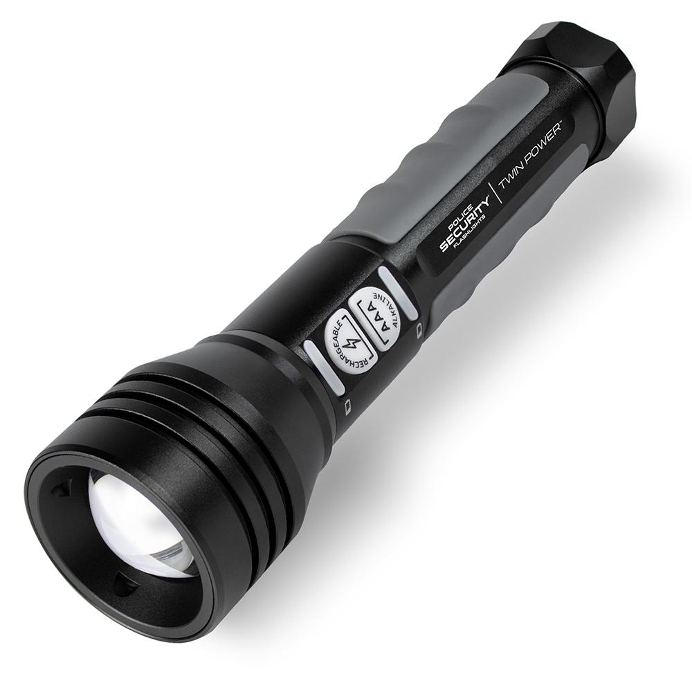 Police Security Flashlights Flashlights|Flashlights & Accessories LB Marketing Inc DBA Police Security Flashlights Police Security Flashlights Twin Power Flashlight 600 Lumens Black
