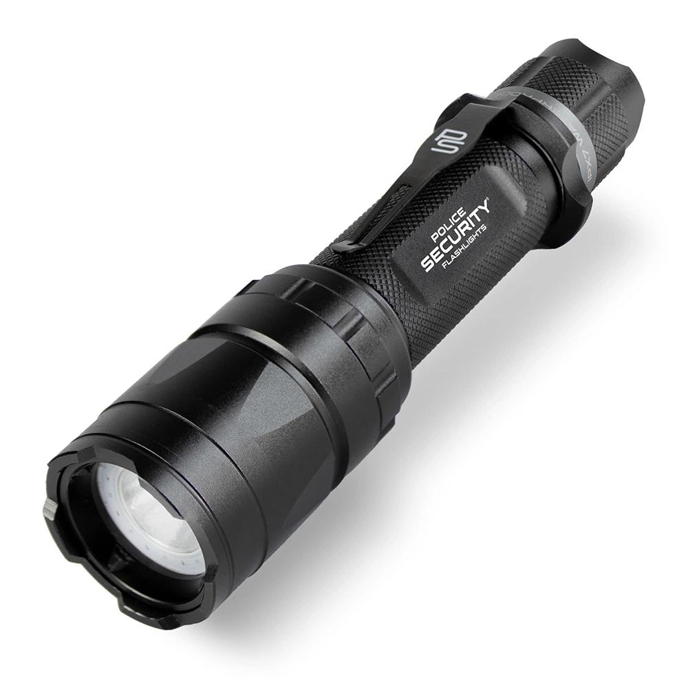 Police Security Flashlights Flashlights|Flashlights & Accessories LB Marketing Inc DBA Police Security Flashlights Police Security Flashlights Trac Tact Rechargeable LED Flashlight 1000 Lumens Black