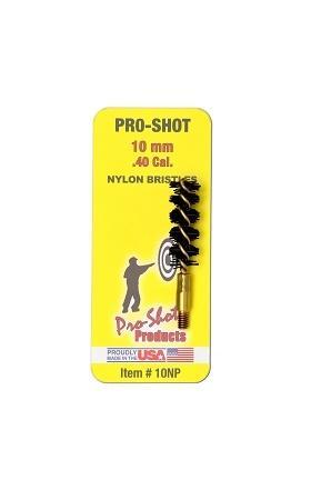 Pro-Shot Products Shooting|Cleaning Brushes Mops and Swabs Pro-Shot Products Pro-Shot Nylon Pistol Bore Brush with Brass Core 40 cal/10mm