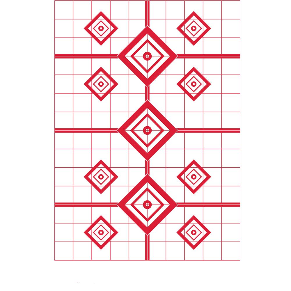 Pro-Shot Products Paper Targets Pro-Shot Products Pro-Shot 200 Yard Rifle Sight in Target 23" X 35" Red 5/ct