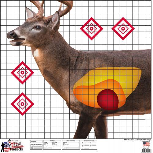 Pro-Shot Products Paper Targets Pro-Shot Products Pro-Shot Whitetail Deer Sight In Target 25" X 25" 5/ct