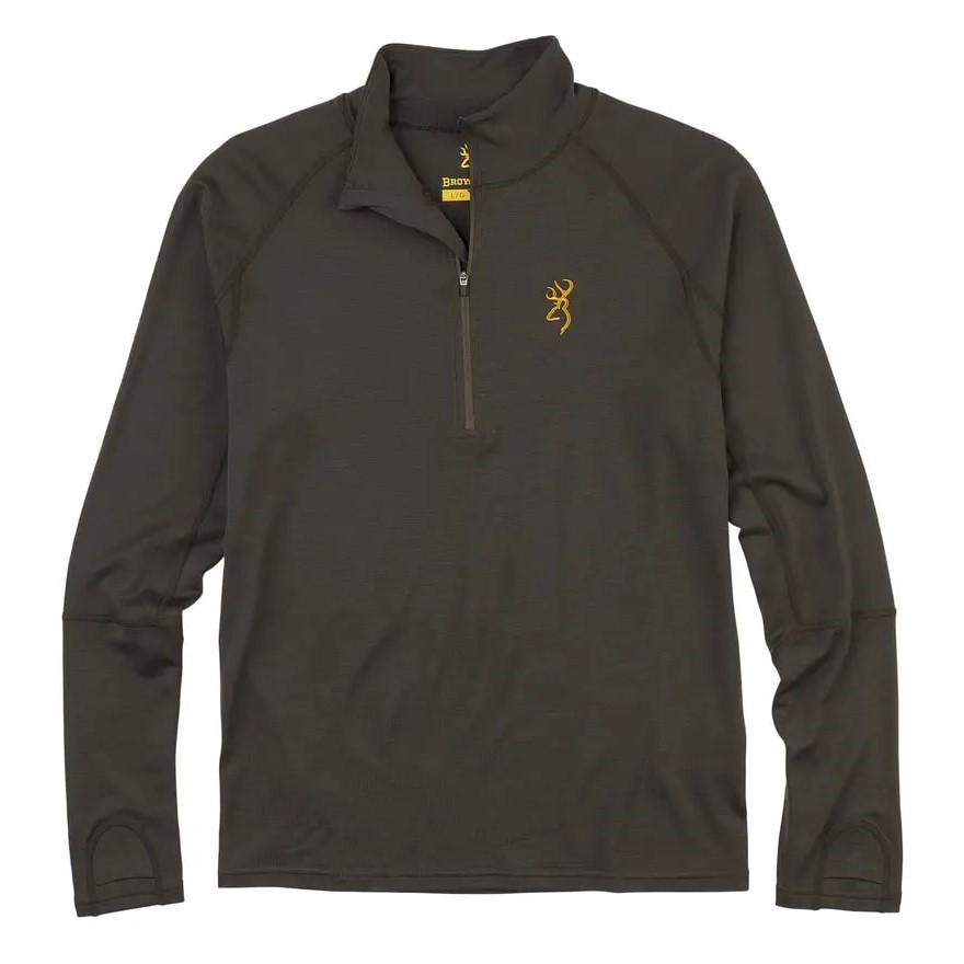 Browning Hoodies & Sweatshirts|Long Sleeve Shirts Browning Merino 1/4 Zip Shirt Major Brown S