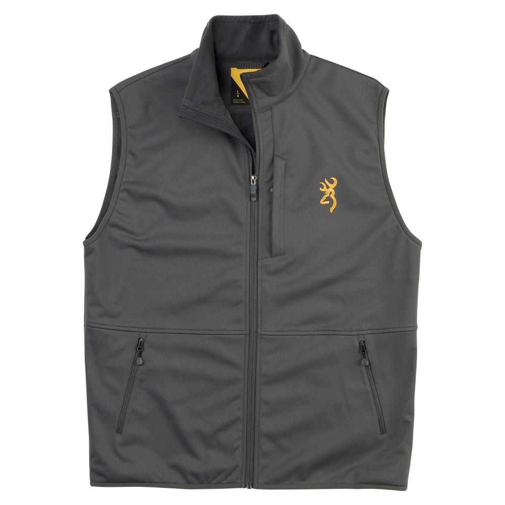 Browning Vests|Rain Gear|Clothing & Footwear Browning Soft Shell Vest Carbon M