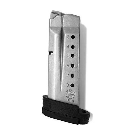 Smith & Wesson Handgun Magazines Smith & Wesson Smith & Wesson M&P9 Shield Magazine Stainless Steel 9mm Luger 8/rd