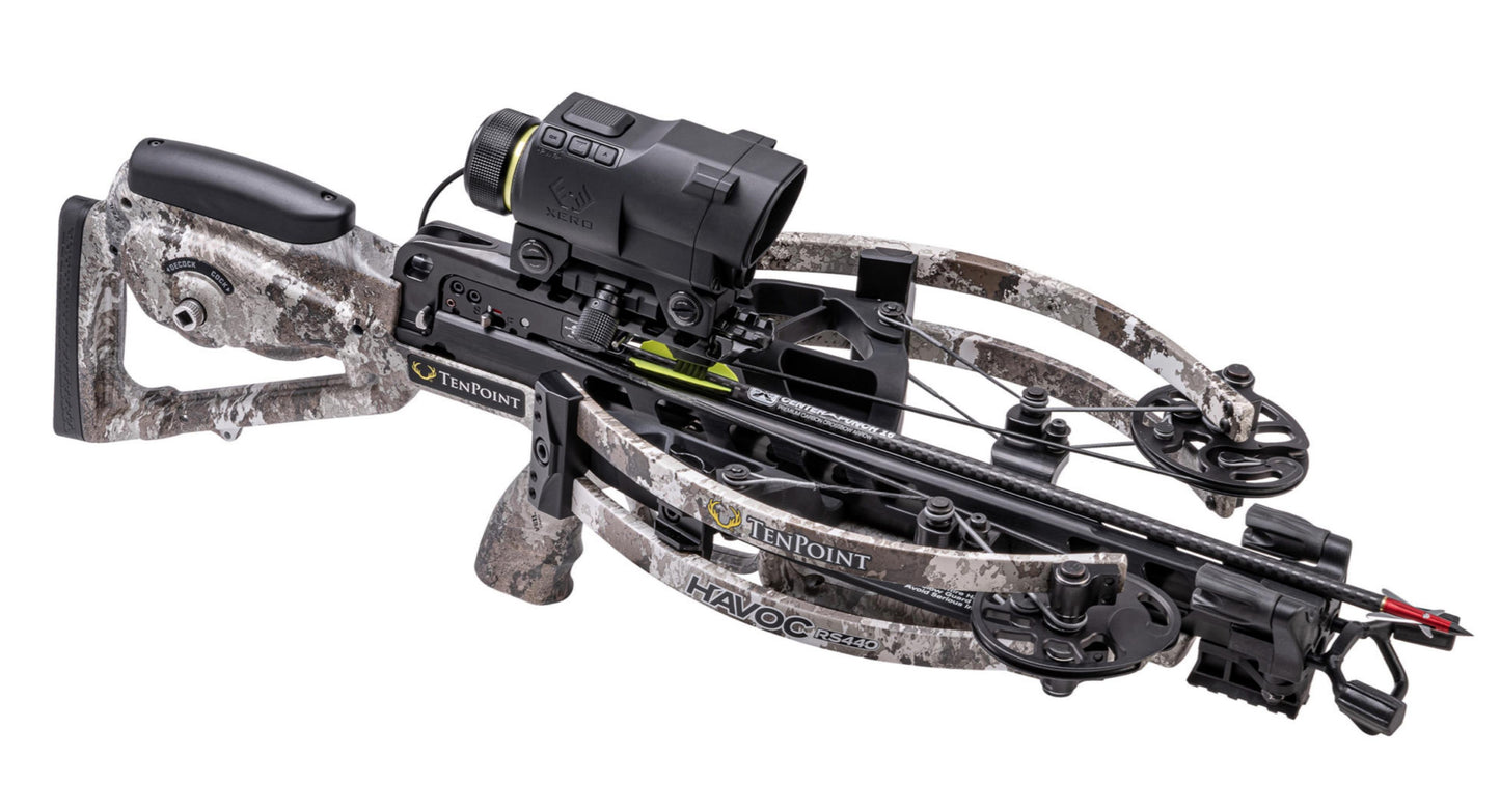 Tenpoint Crossbow Technologies Crossbows|Hunting Tenpoint Crossbow Technologies Ten Point Havoc RS440 Crossbow XERO ACUslide Garmin Xero X1i Scope