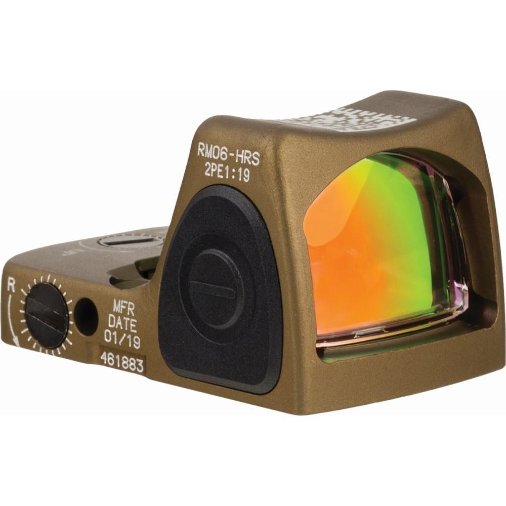 Trijicon Reflex Trijicon Trijicon RMR HRS Type 2 Red Dot Sight 3.25 MOA Red Dot Coyote Brown