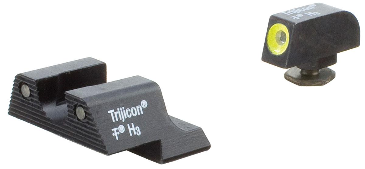 Trijicon Night Sights Trijicon Trijicon HD Night Sight Set - Yellow Front Outline for Glock Pistols 42 & 43