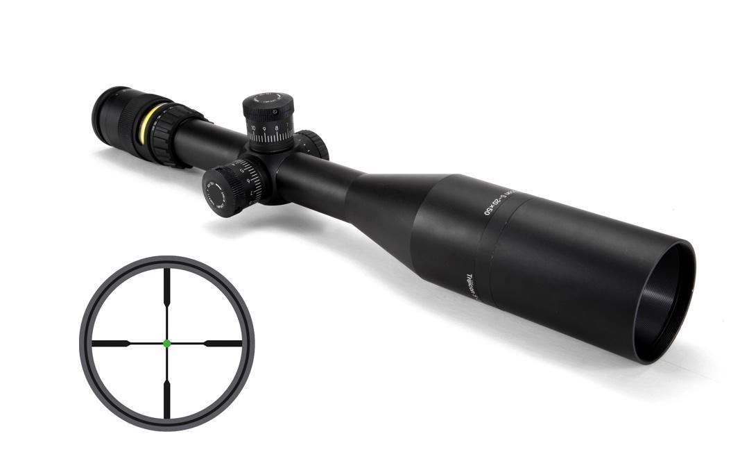 Trijicon Centerfire Scopes Trijicon Trijicon AccuPoint Rifle Scope - 5-20x50mm Standard Duplex Crosshair With Green Dot Reticle 19.1-5.1' FOV 4.1-3.8" ER Matte