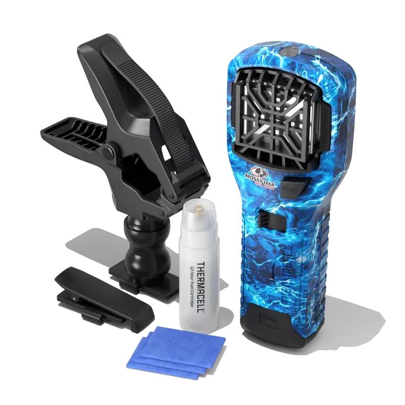 Thermacell Repellents Insect Repellants Thermacell Repellents Thermacell MR300 Portable Mosquito Repeller Mossy Oak Fishing Bundle with Clamp