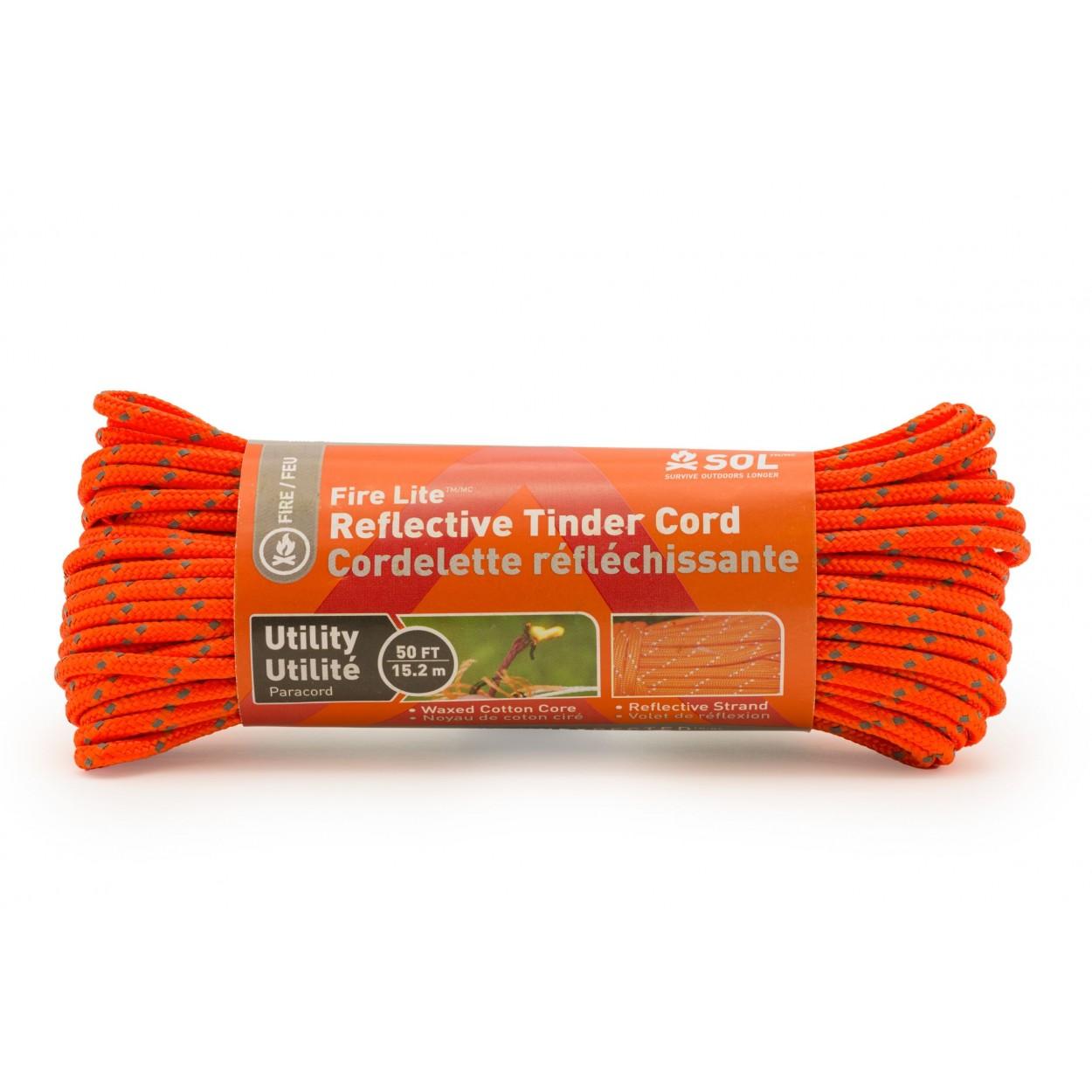 Adventure Ready Brands Emergency & Survival|Outdoors Adventure Ready Brands Ready Brands Survive Outdoors Longer Fire Lite Utility Reflective Tinder Cord 50 ft