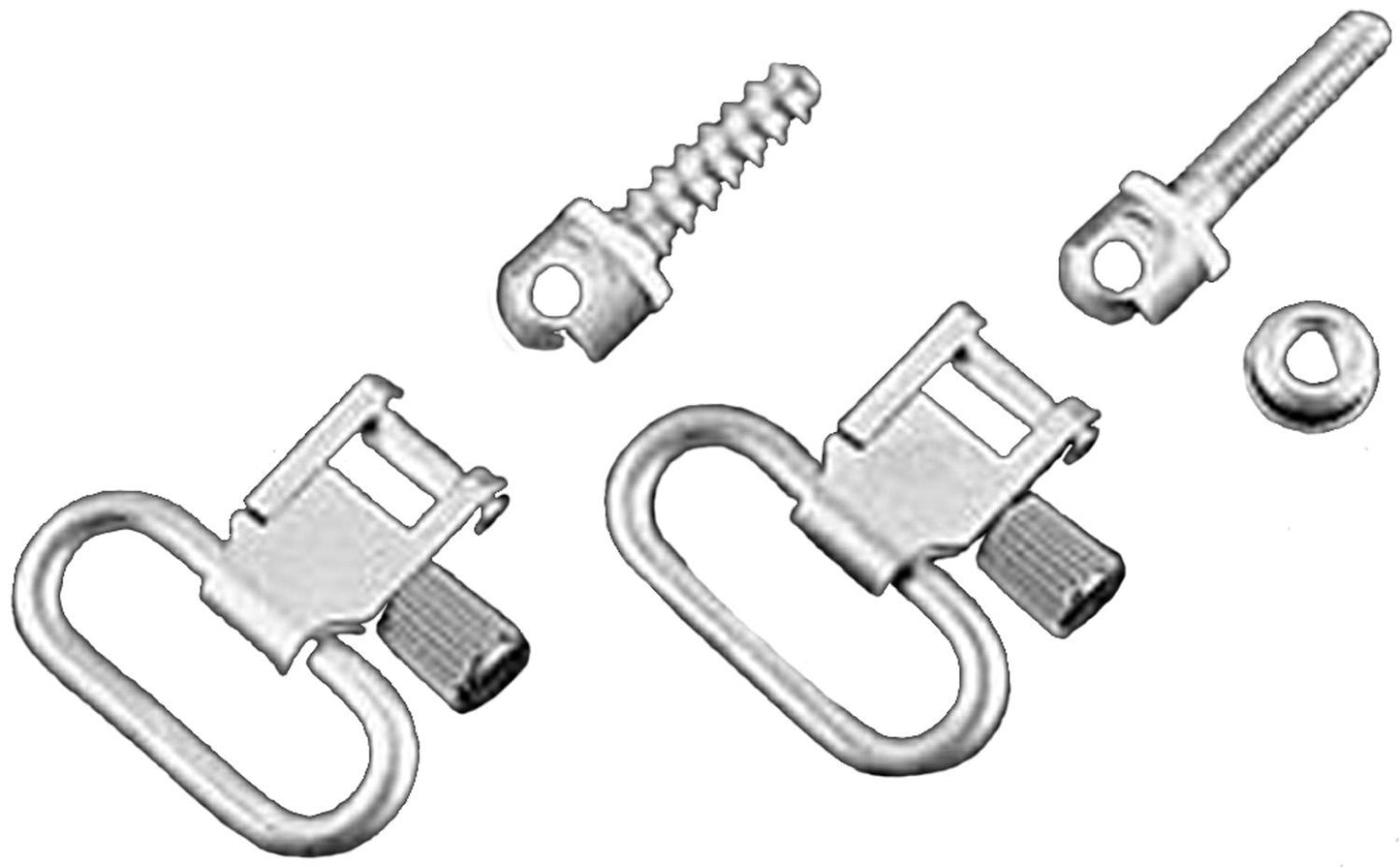 Michaels Of Oregon Shooting|Swivels Michaels Of Oregon Uncle Mike's QD Machine Screw Type Swivel - 1" Nickel
