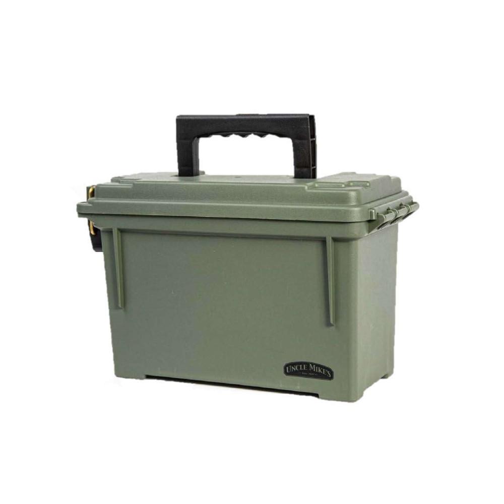 Michaels Of Oregon Ammo Cans & Dry Box Michaels Of Oregon Uncle Mike's Plastic Ammo Can .30 Cal Green Hang Tag