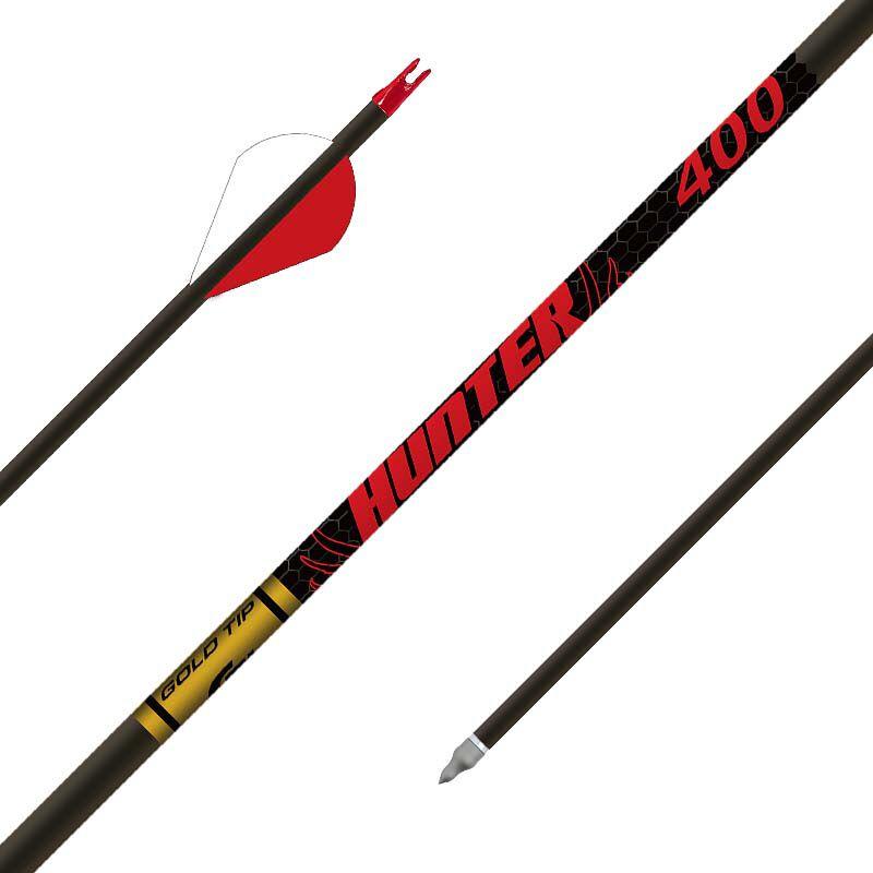 Gold Tip Arrows Gold Tip Gold Tip Hunter Hunting Arrows 400 Spine 2" Rapt-X Vanes 6/ct