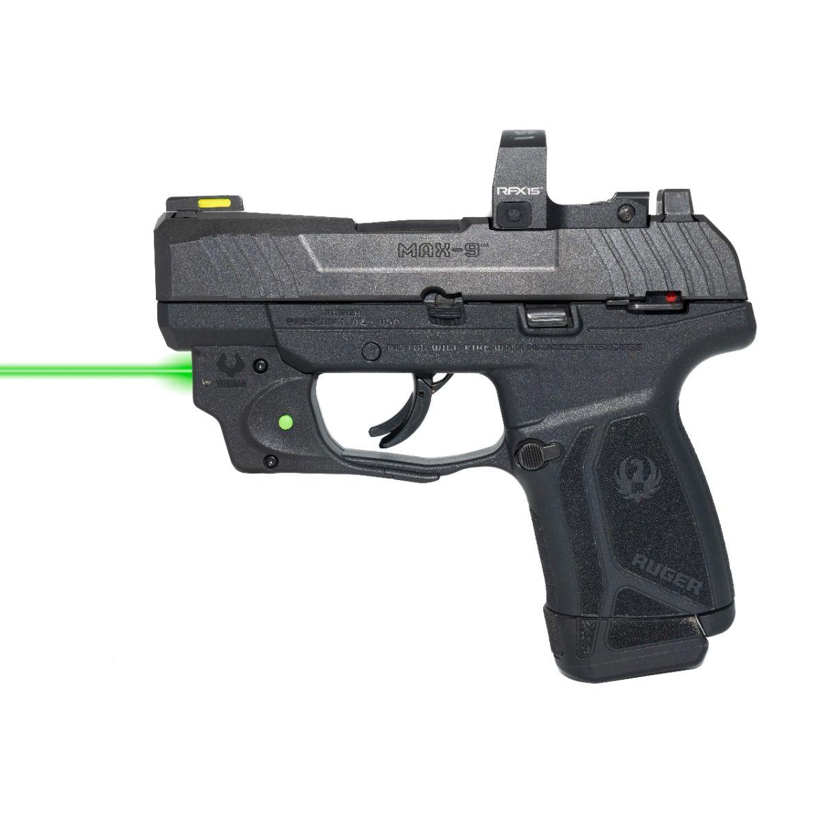 Viridian Green Laser Laser Sights Viridian Green Laser Viridian Essential Green Laser Sight for Ruger MAX-9