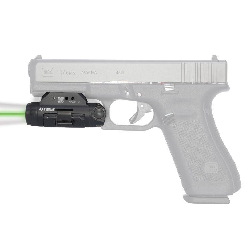 Viridian Green Laser Laser Sights Viridian Green Laser Viridian X5L Gen 3 Universal Handgun Mount Green Laser With Tactical Light 500 Lumens