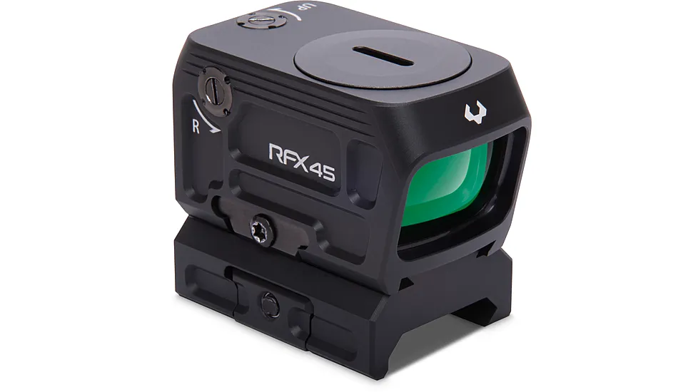 Viridian Green Laser Reflex Viridian Green Laser Viridian RFX45 Pro Closed Emitter Green Dot Reflex Sight ACRO Compatible INSTANT-ON Includes Plates & Mounts