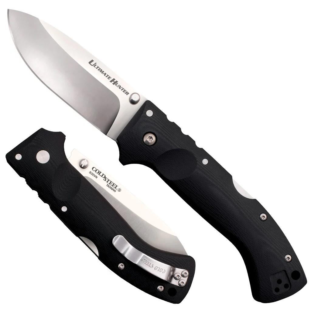 Cold Steel Knives & Edged Tools|Knives Cold Steel Ultimate Hunter Lockback Knife - 3-1/2" Blade Black G-10