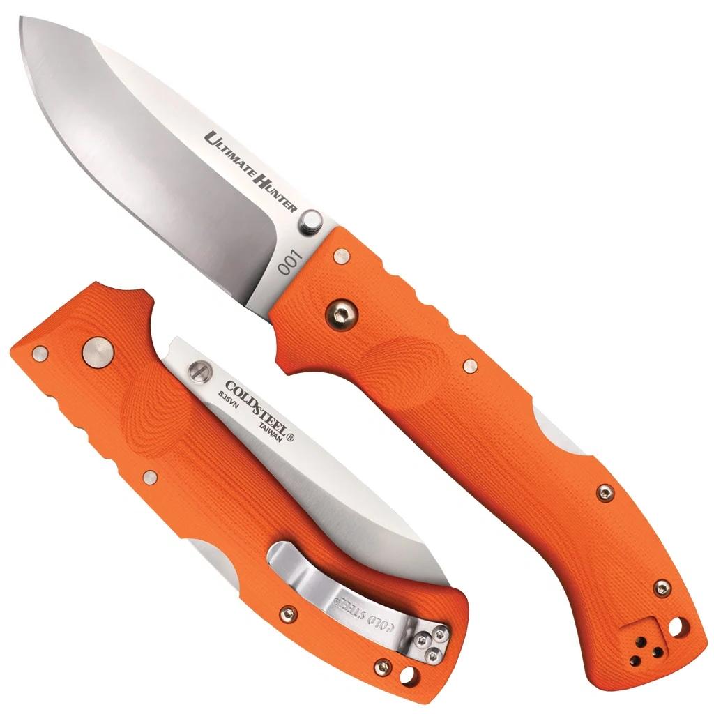 Cold Steel Knives & Edged Tools|Knives Cold Steel Ultimate Hunter Lockback Knife - 3-1/2" Blade Blaze Orange G-10