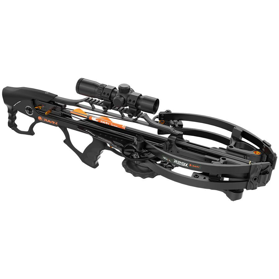 Ravin Crossbows Crossbows Ravin Crossbows Ravin R29X Crossbow Package with Illum Scope & Arrows Draw Handle Black