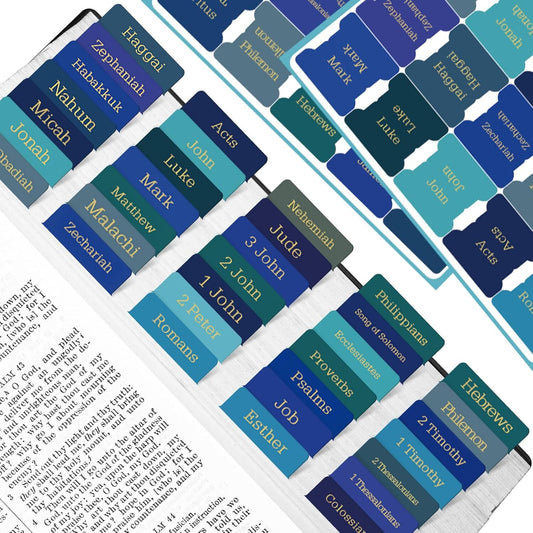 Bible Tabs, 75 Tabs, Laminated Bible Index Tabs for Women and Men, Bible Book