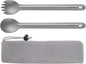 OUTXE Titanium Long Handle Spork and Spoon, 8.7-Inch Camping Set