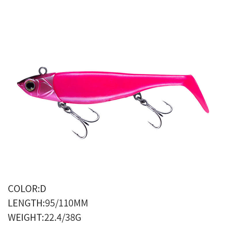 Tail Soft Bait Sea Fishing Lure Fish Type Jig Hook Tossing Fake Fish Weever Topmouth Culter
