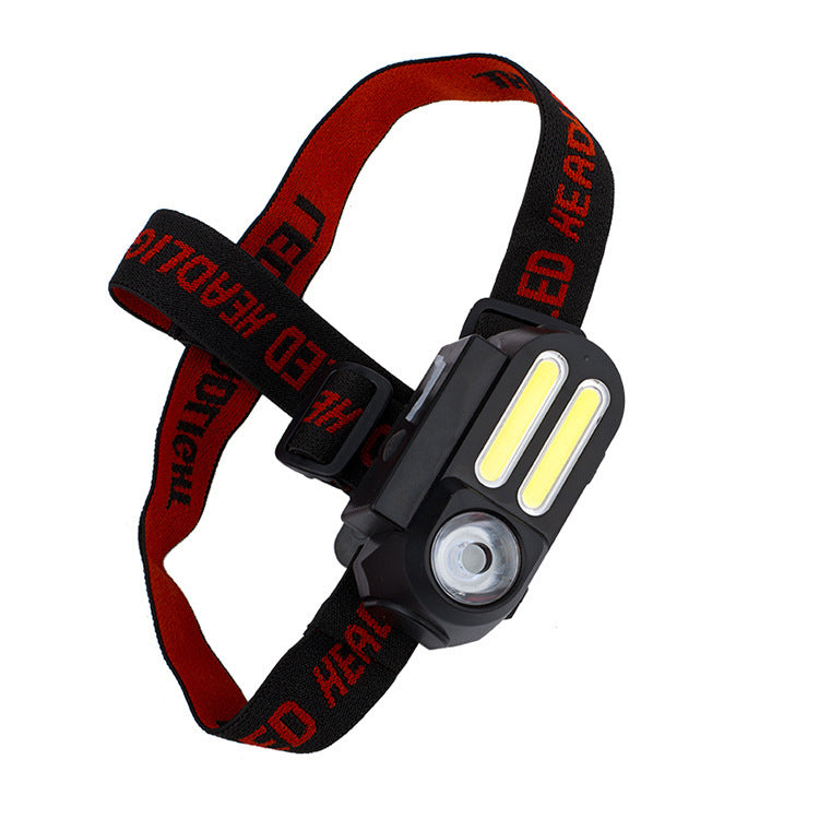 Headlamp Rechargeable Head-mounted Super Bright Long Shot Night Fishing Flashlight Riding Lighting Flashlight