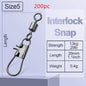 8-shaped Ring American Swivel B- Type Pin Quick Connector Lure Fishing Supplies Connection 8-word Ring