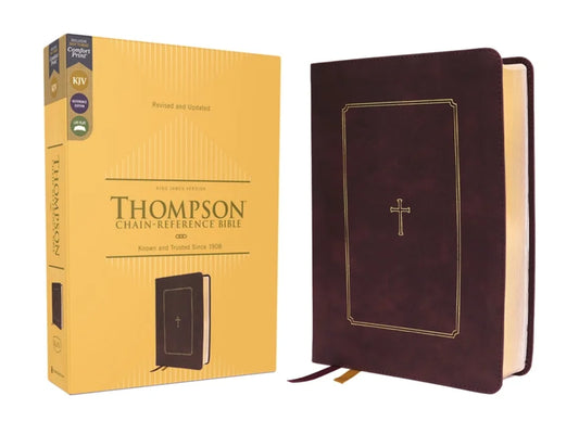 Kjv, Thompson Chain-Reference Bible, Leathersoft, Burgundy, Red Letter, Comfort Print, (Hardcover)