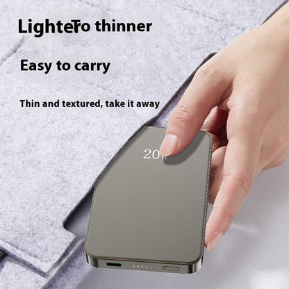 Ultra-thin Compact Portable Wireless Magnetic Power Bank