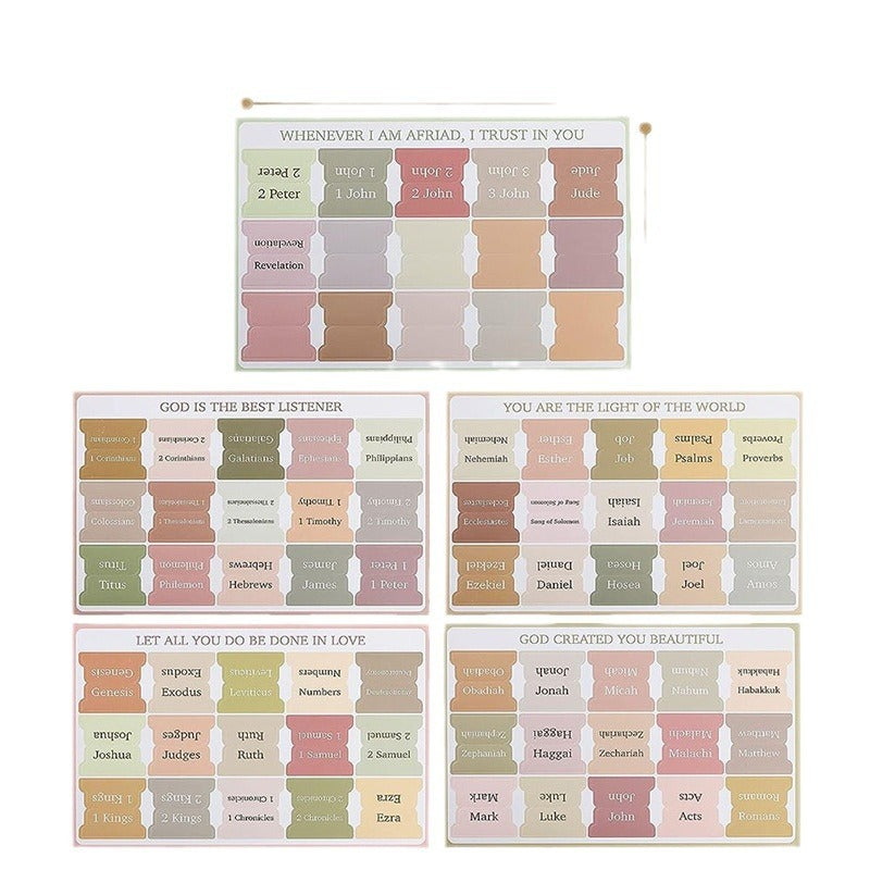 Bible Index Label Cross Design