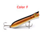 Popalua 8CM-12g black hook plastic fishing lure