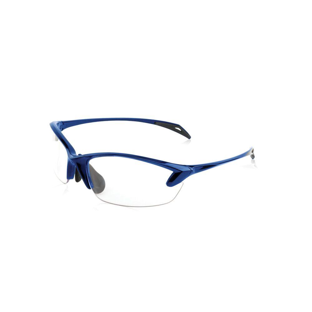 AOB Hunting Eyewear|Safety Glasses|Shooting Glasses AOB Smith & Wesson Colonel Womens Shooting Glasses Half Frame Blue with Clear Lens